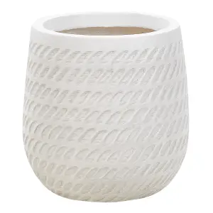 Plant Pot 19 cm Off-White LIVADIA