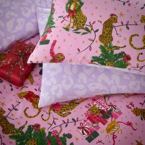 furn. Purrfect Christmas Festive Reversible Duvet Cover Set