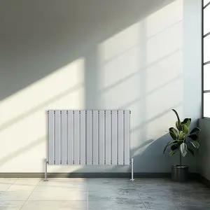 Right Radiators 600x884 mm Horizontal Single Flat Panel Designer Radiator Chrome