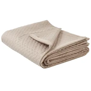 Bedspread NAPE 200 x 220 cm Taupe