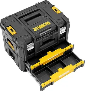 Dewalt TStak Combo II + IV Power Tool Storage Box + Drawer Case 2 Shallow Draws