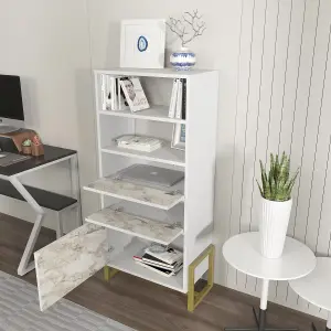 Decorotika - Utopia Bookcase Bookshelf Shelving Unit with 3 Cabinets and 2 Shelves