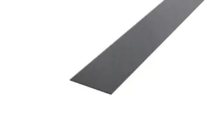 ILCOM decorative profile I 50mm x 2440mm x 0.65mm Black Brushed Stainless Steel