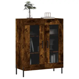 Stonefort Display Cabinet Smoked Oak