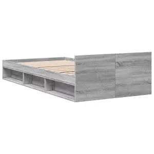 Berkfield Bed Frame with Drawer without Mattress Grey Sonoma 90x200 cm