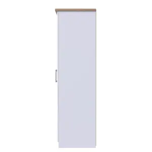 Kent Ready assembled Traditional Matt white & oak Large Triple Wardrobe (H)1825mm (W)1110mm (D)530mm