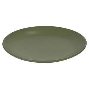 Queensway Home & Dining 26cm Diameter 32 Pcs Green Coloured Stone Ceramic Dinnerware Plates Pasta Bowls Set