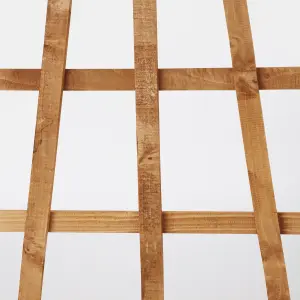 6ft Fan Pine Trellis panel (W)66cm x (H)183cm