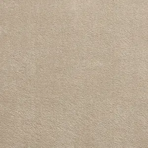 Beige Plain Shaggy Modern Rug Easy to clean Dining Room-60cm X 115cm