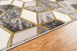 Bianco Rug 207IA Grey/Gold Home Décor