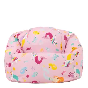 Veeva Kids Fantasy Bean Bag Chair Pink Childrens Bean Bags