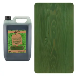 Littlefair's - Indoor & Outdoor Wood Stain - Christmas Green - 5 LTR