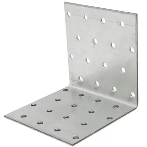 Heavy Duty 80x80x60x2mm Galvanised Steel Angle Bracket ( 10 pcs ) Metal Corner Braces for Joining, Bracing, and Reinforcing