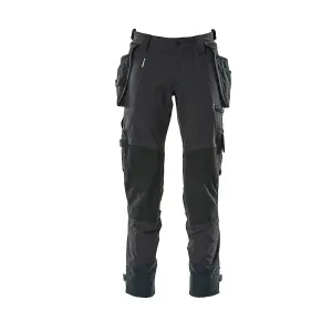 Mascot Advanced Trousers with Holster Pockets and Stretch - Dark Navy Blue   (46.5) (Leg Length - Regular)