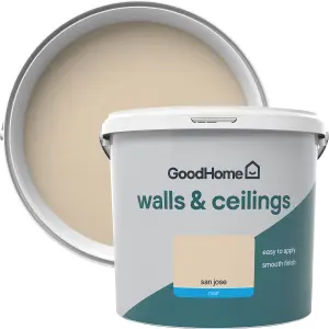 GoodHome Walls & ceilings San jose Matt Emulsion paint, 5L