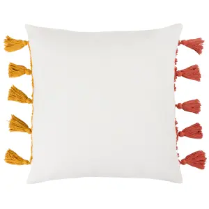 Heya Home Archow Tufted Tasselled Feather Rich Cushion