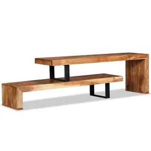 Berkfield TV Stand Solid Acacia Wood