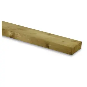 PACK OF 15 (Total 15 Units) - 47mm x 150mm (6x2) C16 Green Pressure Treated Regularised Timber Carcassing - 1.2m Length