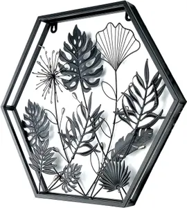 Primus Hexagonal 3D Floral Wall Art