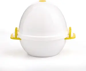 Microwave Egg Pod - Dishwasher Safe Egg Boiler Cooking Tool with Lockable Lid & Vent - Cooks Up To 4 Eggs & Detaches Shell