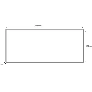 Splashwall Milas Grey Marble effect Aluminium Splashback, (H)750mm (W)2440mm (T)4mm