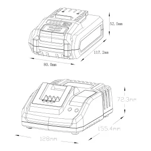 Mac Allister Solo 18V 1 x 2Ah Li-ion Battery & charger