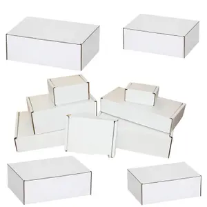 25 x White 15x12x2.5" Strong Single Wall Die Cut Packing Shipping Boxes