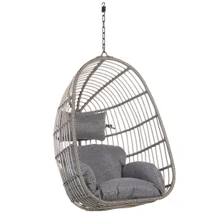 Hanging Chair CASOLI PE Rattan Grey