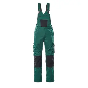 Mascot Unique Augsburg Bib & Brace - Green/Black   (38.5) (Leg Length - Short)