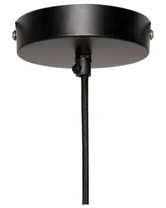 Metal Pendant Lamp Black MINILLAS