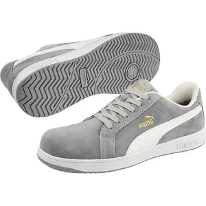 Puma Safety ICONIC Suede Grey Safety Trainer Size 8