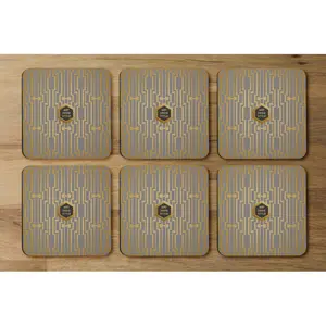 Square 6 Piece Coaster Set (Set of 6)