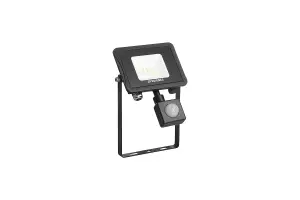 Sylvania SylFlood 10.5W IP65 Black Outdoor LED Floodlight with Motion Sensor