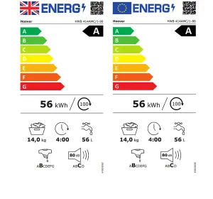Hoover HWB 414AMC/1-80 13kg Freestanding 1400rpm Washing machine - White