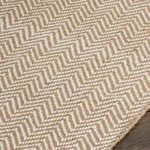 Zig Zag Jute Runner Rug (60 x 230cm)