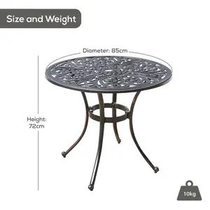 Cast Aluminium Garden Round Table