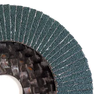 230mm P60 Zirconia flap discs for angle grinders. Per 5 Discs.