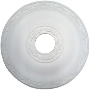 Ceiling Rose July Resin Strong Lightweight Design Easy Fix 40.5cm  Diameter Paintable