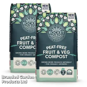 RocketGro Peat-Free Fruit & Veg Compost 50 Litre x 2 Units