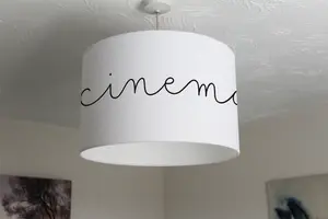 Text Cinema (Ceiling & Lamp Shade) / 25cm x 22cm / Lamp Shade