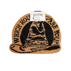 Harry Potter Sorting Hat Door Mat Brown/Black (One Size)