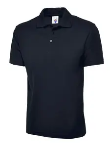 Uneek - Unisex Olympic Poloshirt - 50% Polyester 50% Cotton - Navy - Size S