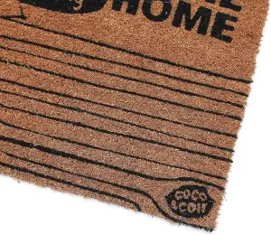 Coco & Coir Door Mat Indoor Funny Cat Design Entrance Welcome Mat 45cm x 75cm CAT LOVE