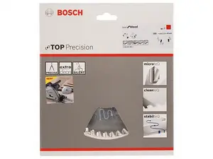 Bosch Professional Top Precision Circular Saw Blade for Wood - 165 x 20 x 1.8 mm, 48 Teeth