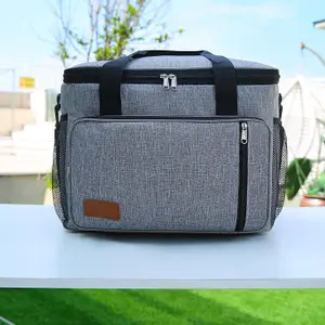 Leak Proof Cooler Bag Box With Carry Handle & Shoulder Strap Picnic 15L