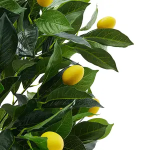 Garden Decoration Artificial Lemon Tree in Pot 120 cm