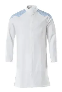 Mascot Food & Care Ultimate Stretch Jacket (White/Azure Blue)  (Medium)