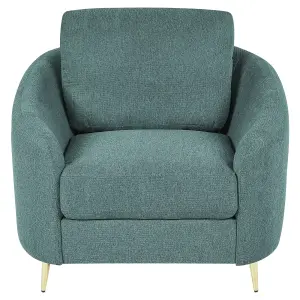 Beliani Traditional Armchair TROSA Fabric Green