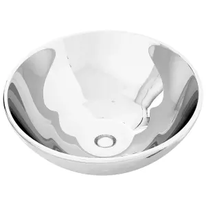 Berkfield Wash Basin 32.5x14 cm Ceramic Silver