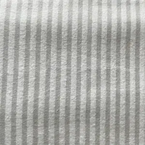 Just So Home Luxury Cotton Flannelette Pillowcases (Grey Stripe)